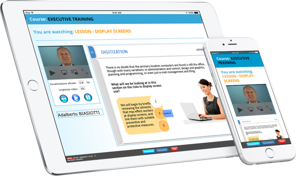 screenshot of DynDevice LMS